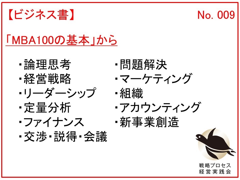 MBA 100の基本