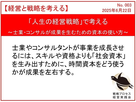 士業・コンサルが成果を生むための資本の使い方