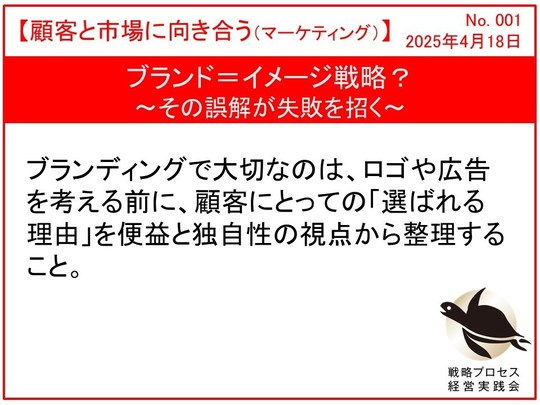 ブランド＝イメージ戦略？
