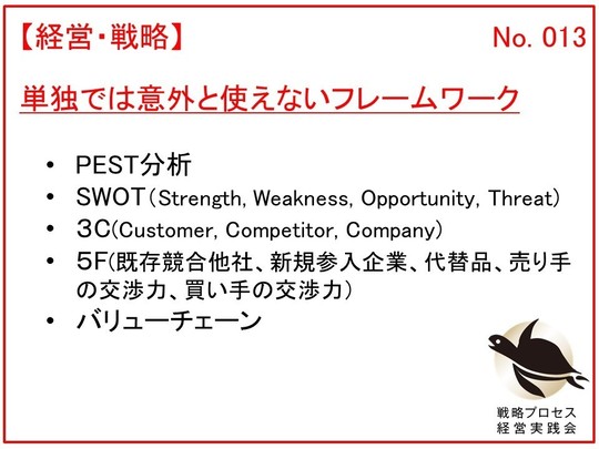 単独では意外と使えないフレームワーク